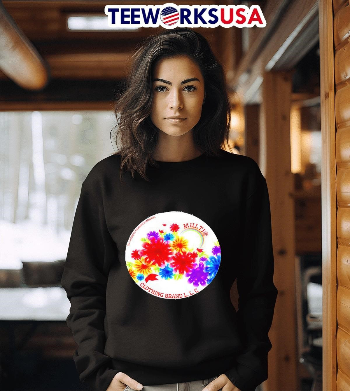Multi Clothing Brand LLC Flowers - Adult & Kids T-Shirts, Sweatshirts & Hoodies apparel design preview 3