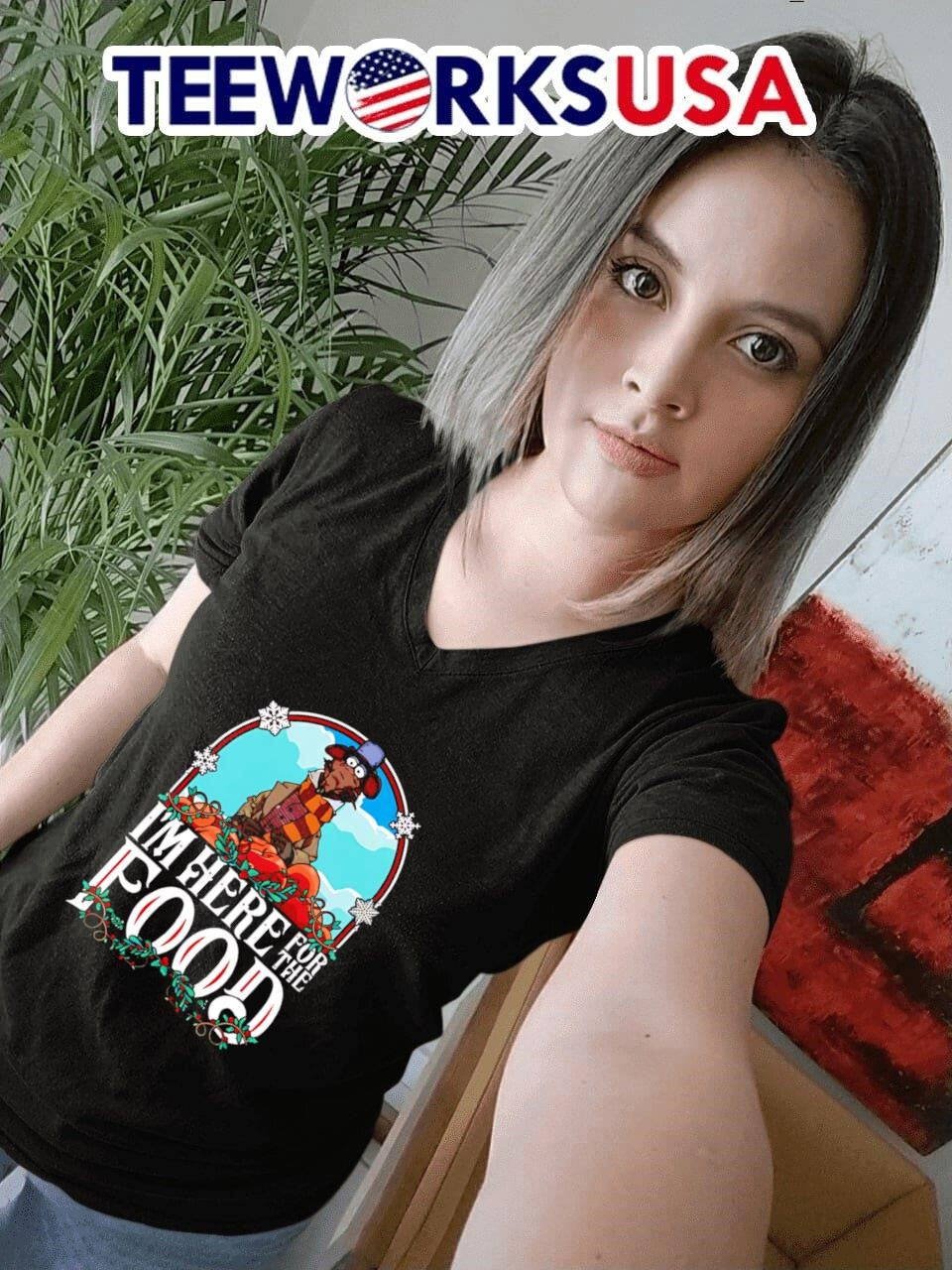 Muppet Christmas Carol I'm here for the food - Adult & Kids T-Shirts, Sweatshirts & Hoodies apparel design preview 4