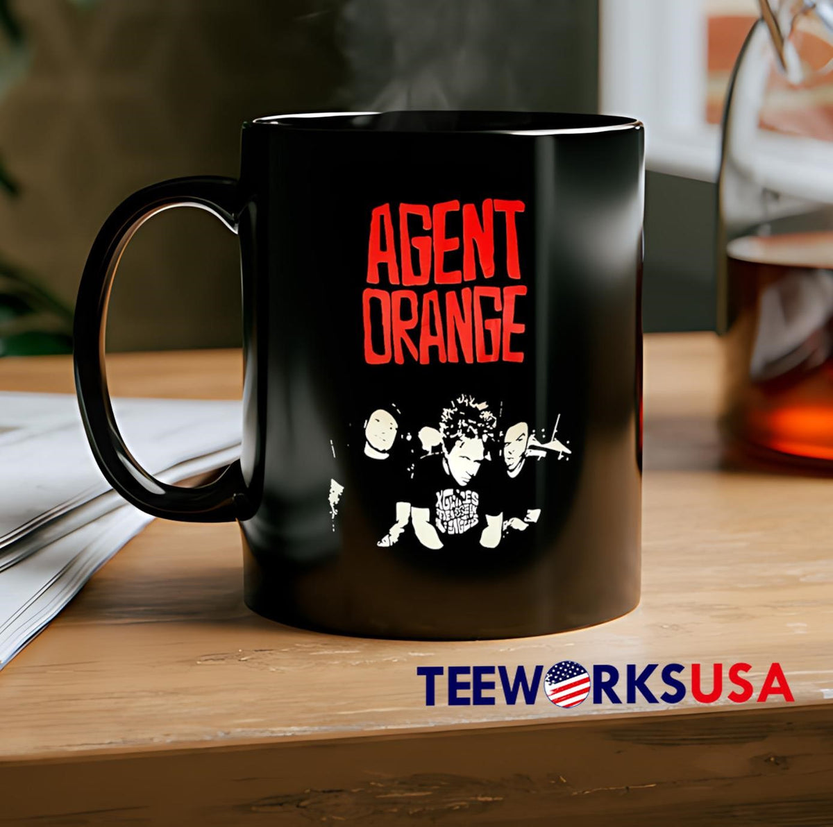 Music band agent orange - Adult & Kids T-Shirts, Sweatshirts & Hoodies apparel design preview 2