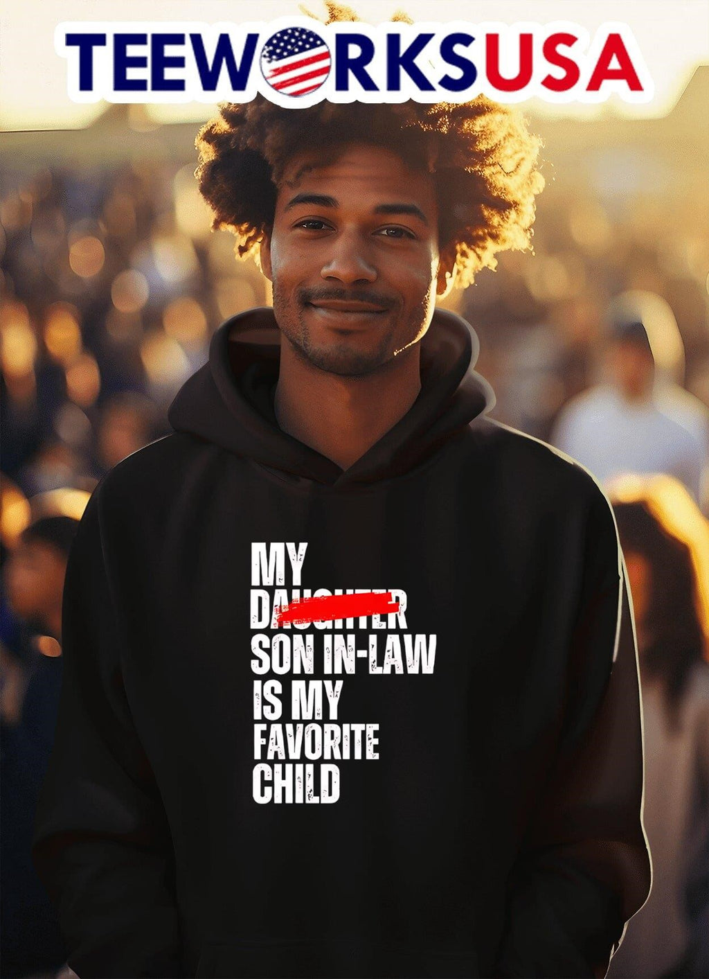 My Son In Law Is Favorite Child - Adult & Kids T-Shirts, Sweatshirts & Hoodies apparel design preview 2