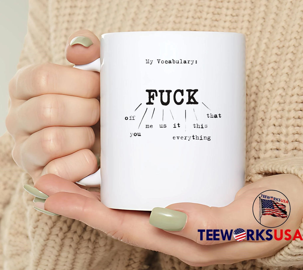 My Vocabulary' Fuck off you me us it this everything - Adult & Kids T-Shirts, Sweatshirts & Hoodies apparel design preview 4
