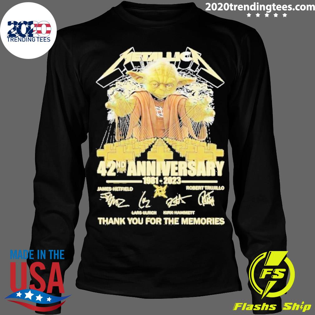 Official metallica Master Yoda 42nd Anniversary 1981 - Adult & Kids T-Shirts, Sweatshirts & Hoodies apparel design preview 4