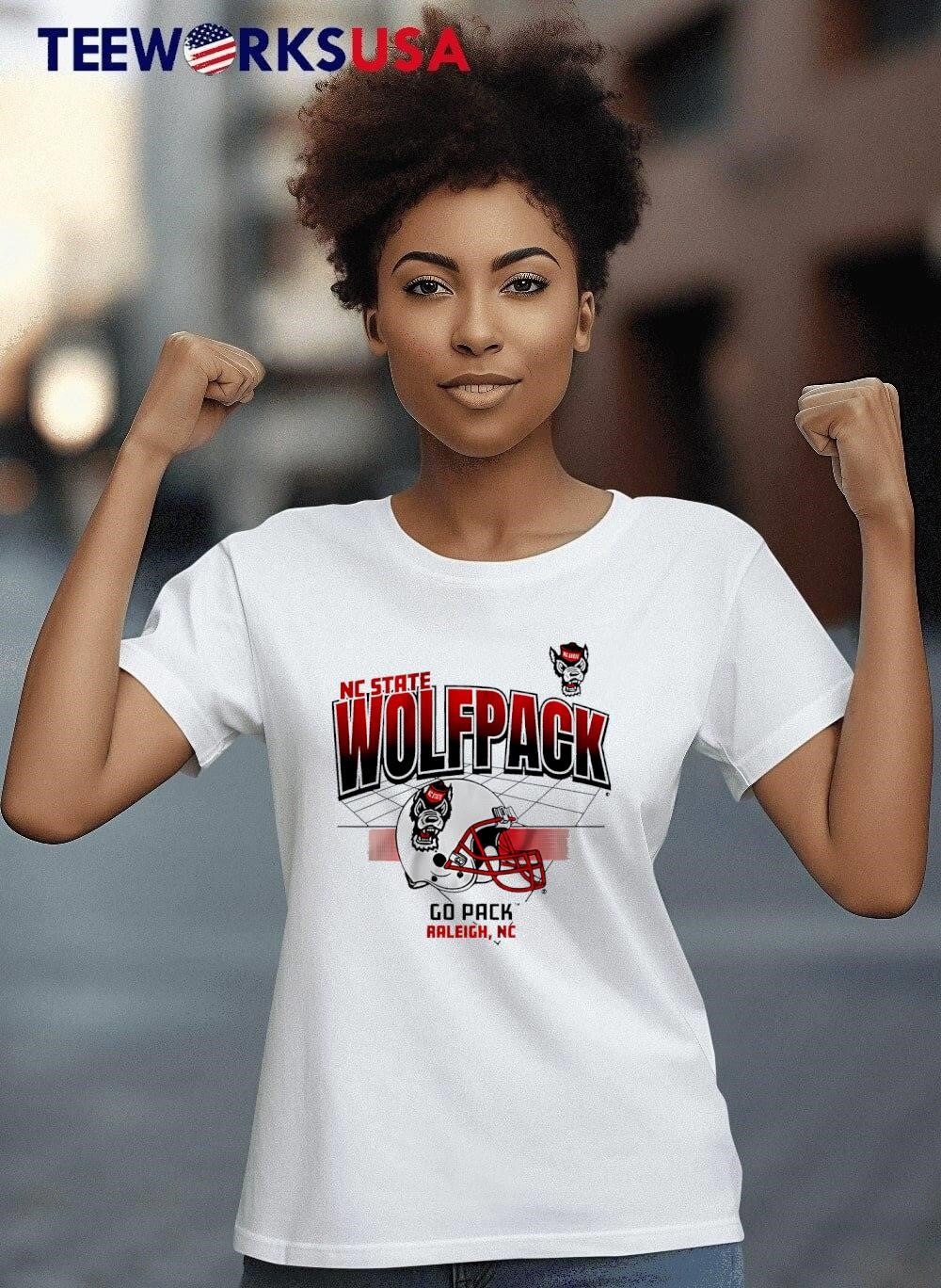 NC State Football Helmet Grid Go Pack raleigh - Adult & Kids T-Shirts, Sweatshirts & Hoodies apparel design preview 8