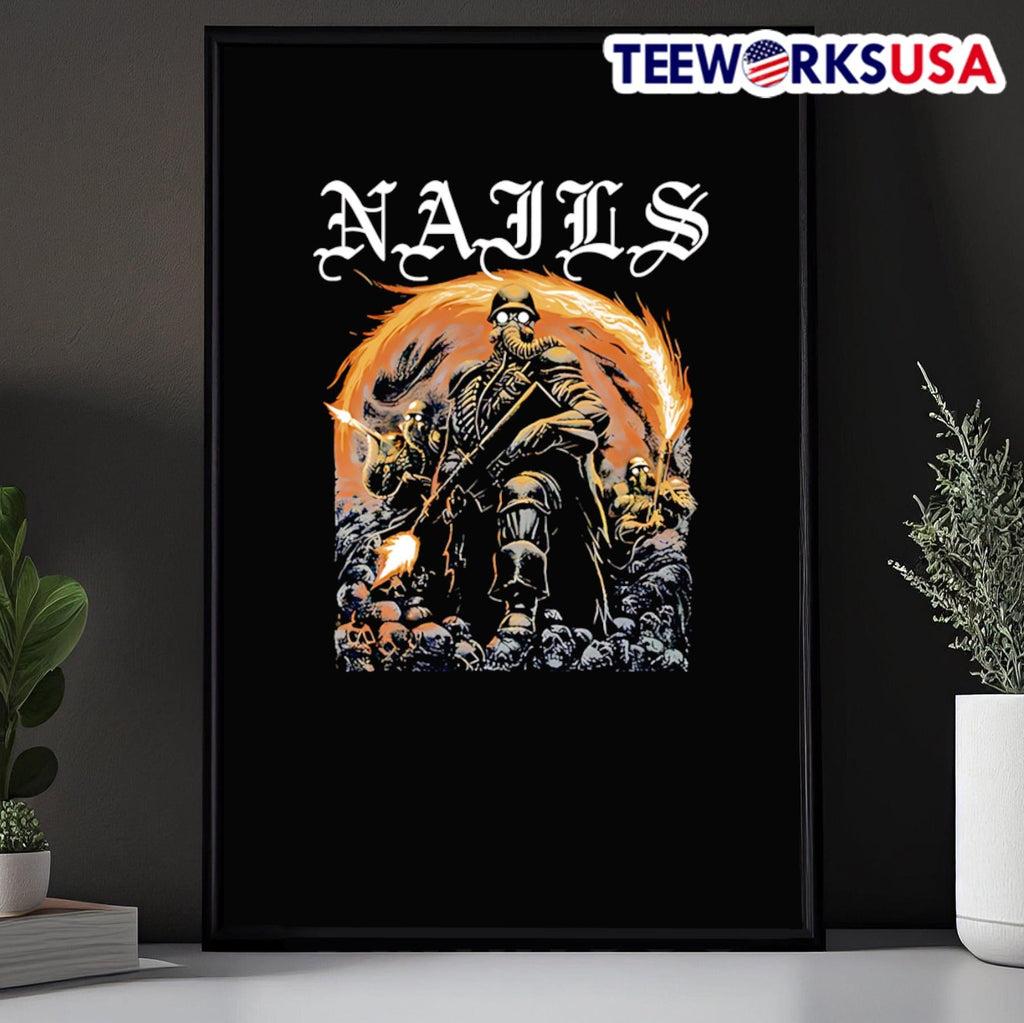 Nails Flamethrower - Adult & Kids T-Shirts, Sweatshirts & Hoodies apparel design preview 5