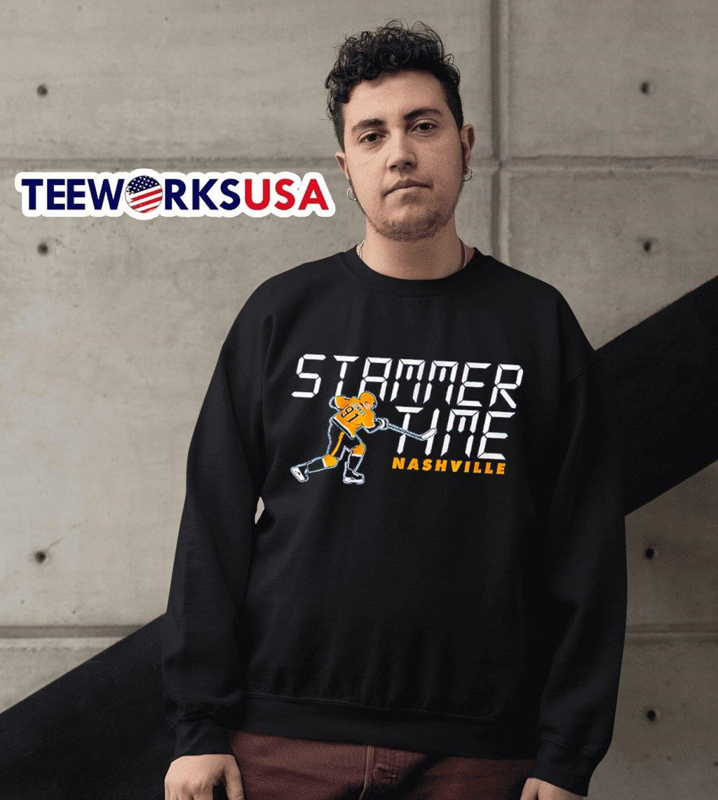 Nashville Predators Steven Stamkos 91 stammer time - Adult & Kids T-Shirts, Sweatshirts & Hoodies apparel design preview 3