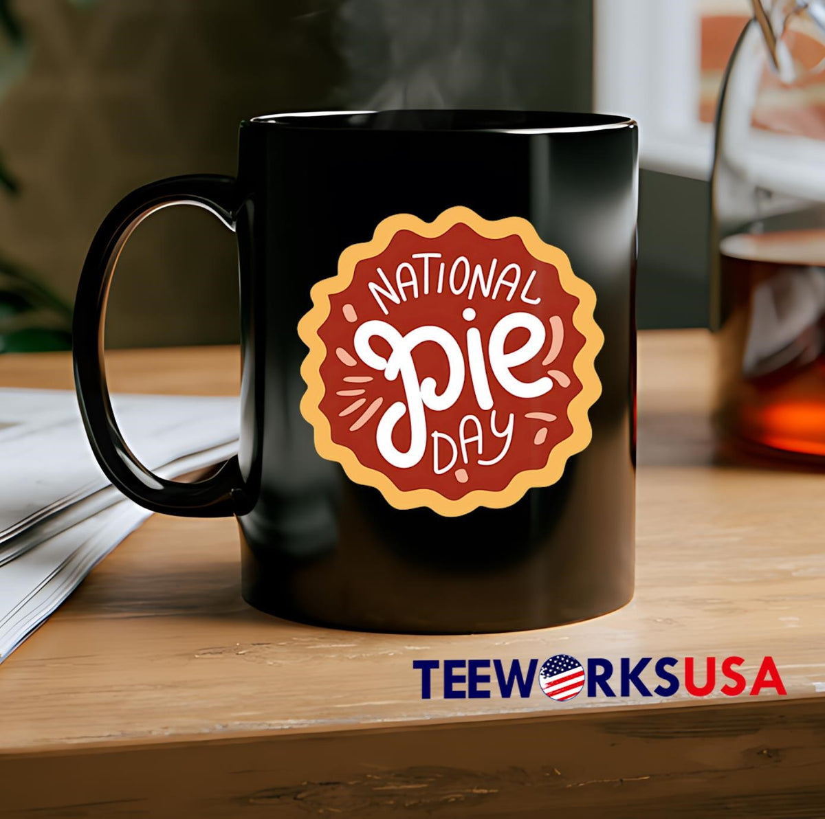 National Pie Day logo - Adult & Kids T-Shirts, Sweatshirts & Hoodies apparel design preview 2