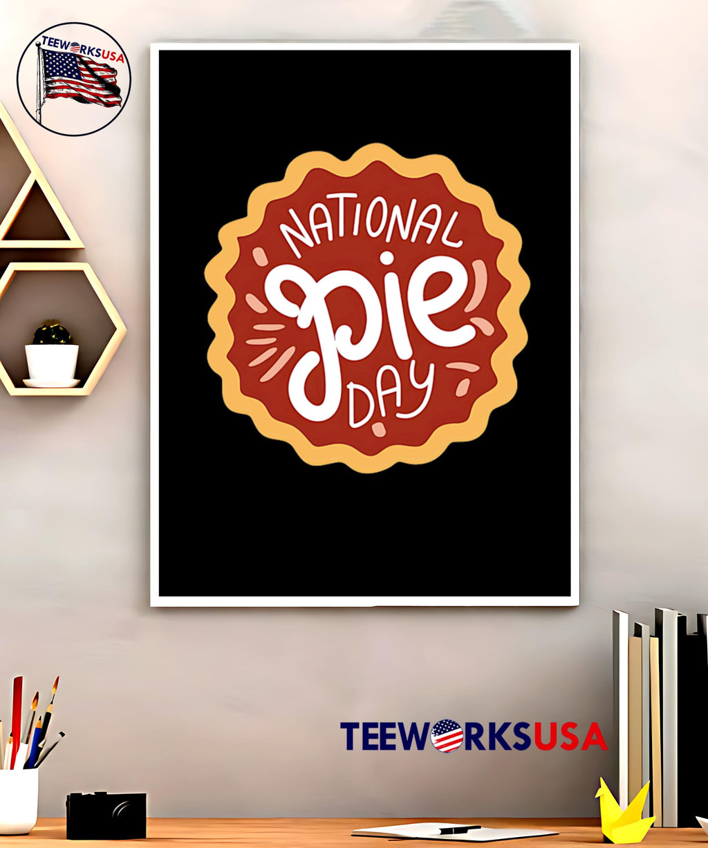 National Pie Day logo - Adult & Kids T-Shirts, Sweatshirts & Hoodies apparel design preview 5