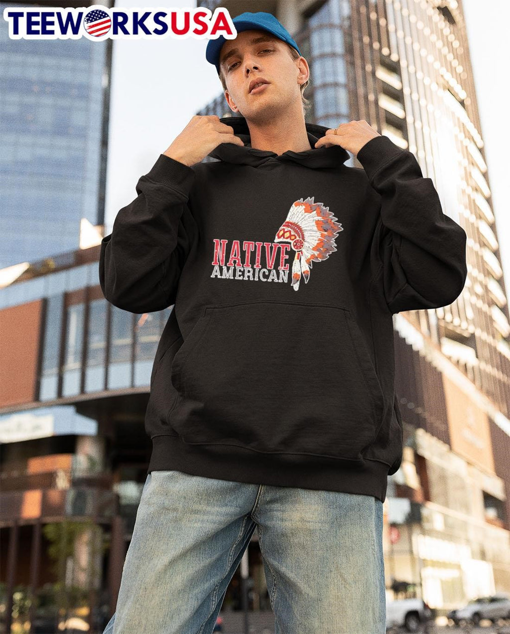 Native American - Adult & Kids T-Shirts, Sweatshirts & Hoodies apparel design preview 3
