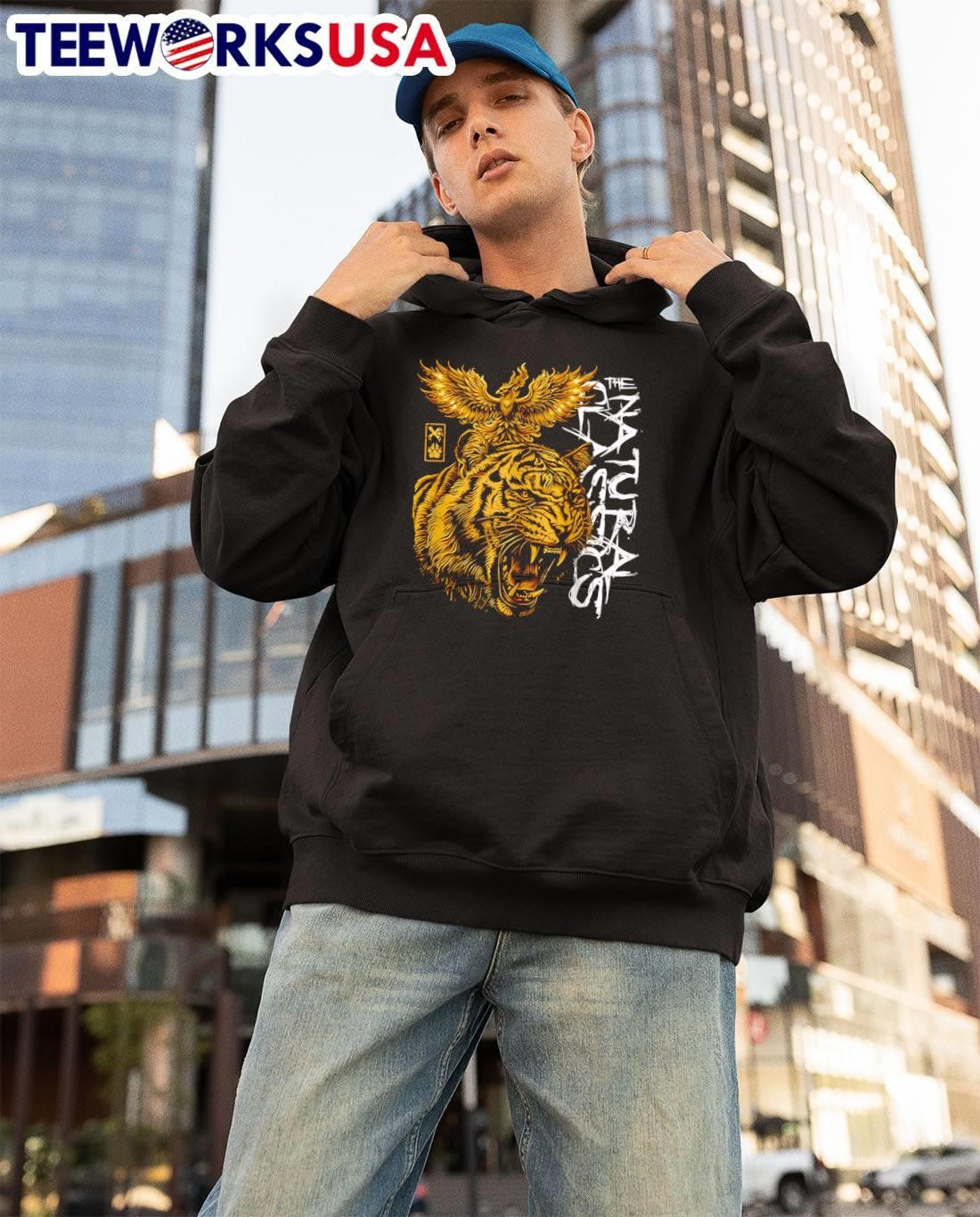 Natural Classics Golden tiger - Adult & Kids T-Shirts, Sweatshirts & Hoodies apparel design preview 3
