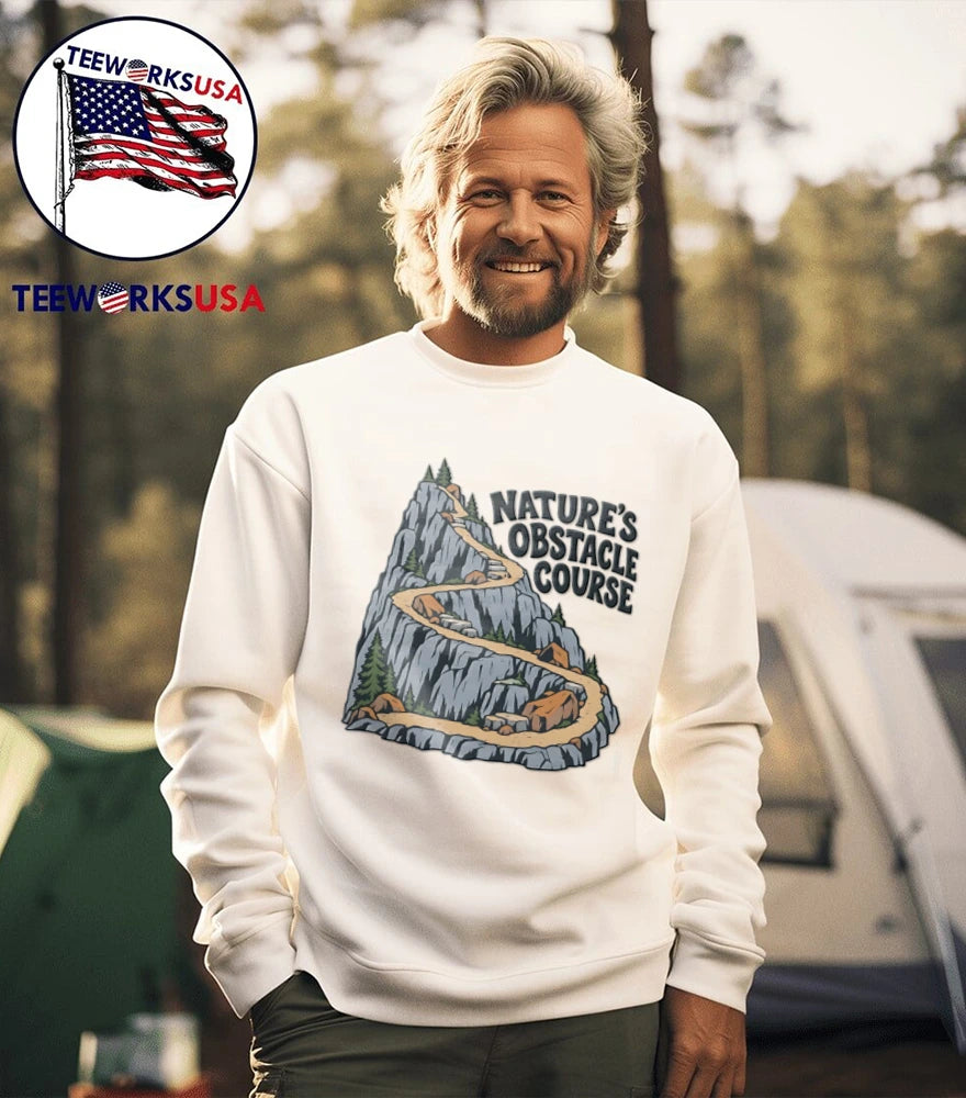 Nature's obstacle course - Adult & Kids T-Shirts, Sweatshirts & Hoodies apparel design preview 5