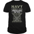 Navy Priceless The Title Cannot Be Inherited - Adult & Kids T-Shirts, Sweatshirts & Hoodies apparel design preview 1