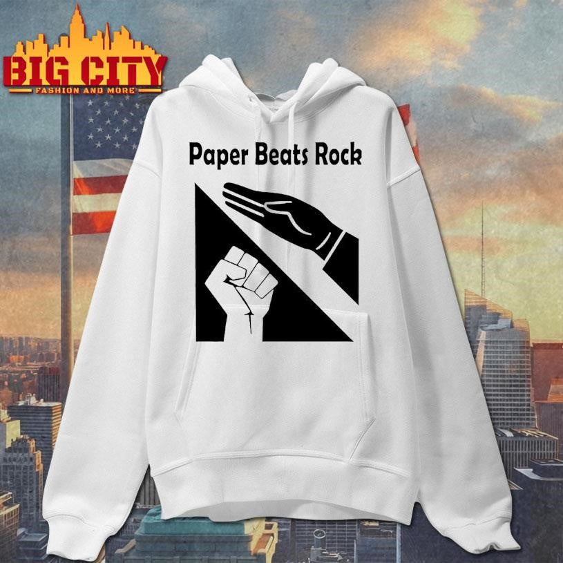 Nazi Salute Paper Beats Rock - Adult & Kids T-Shirts, Sweatshirts & Hoodies apparel design preview 2