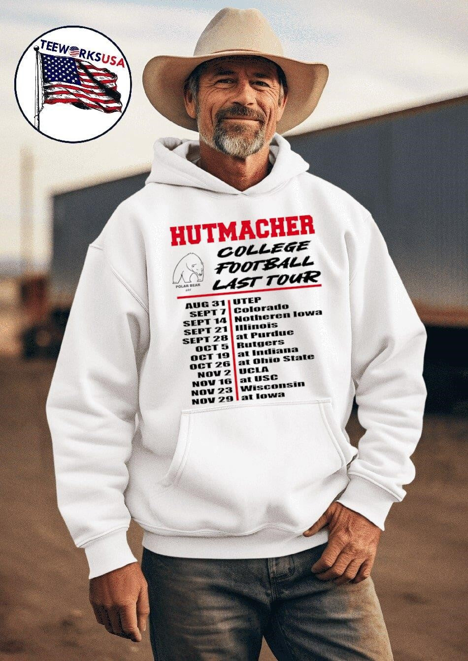 Nebraska Huskers Nash Hutmacher college football last - Adult & Kids T-Shirts, Sweatshirts & Hoodies apparel design preview 2