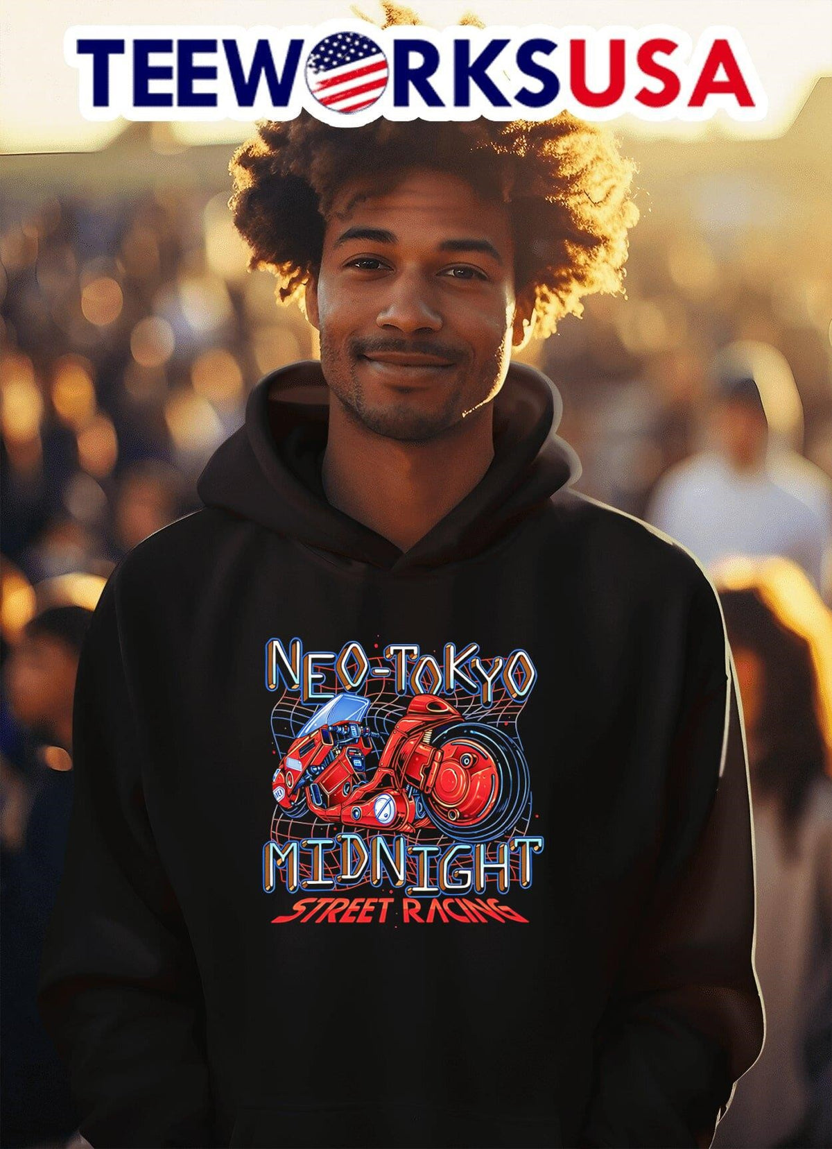 Neo Tokyo Midnight Akira - Adult & Kids T-Shirts, Sweatshirts & Hoodies apparel design preview 2