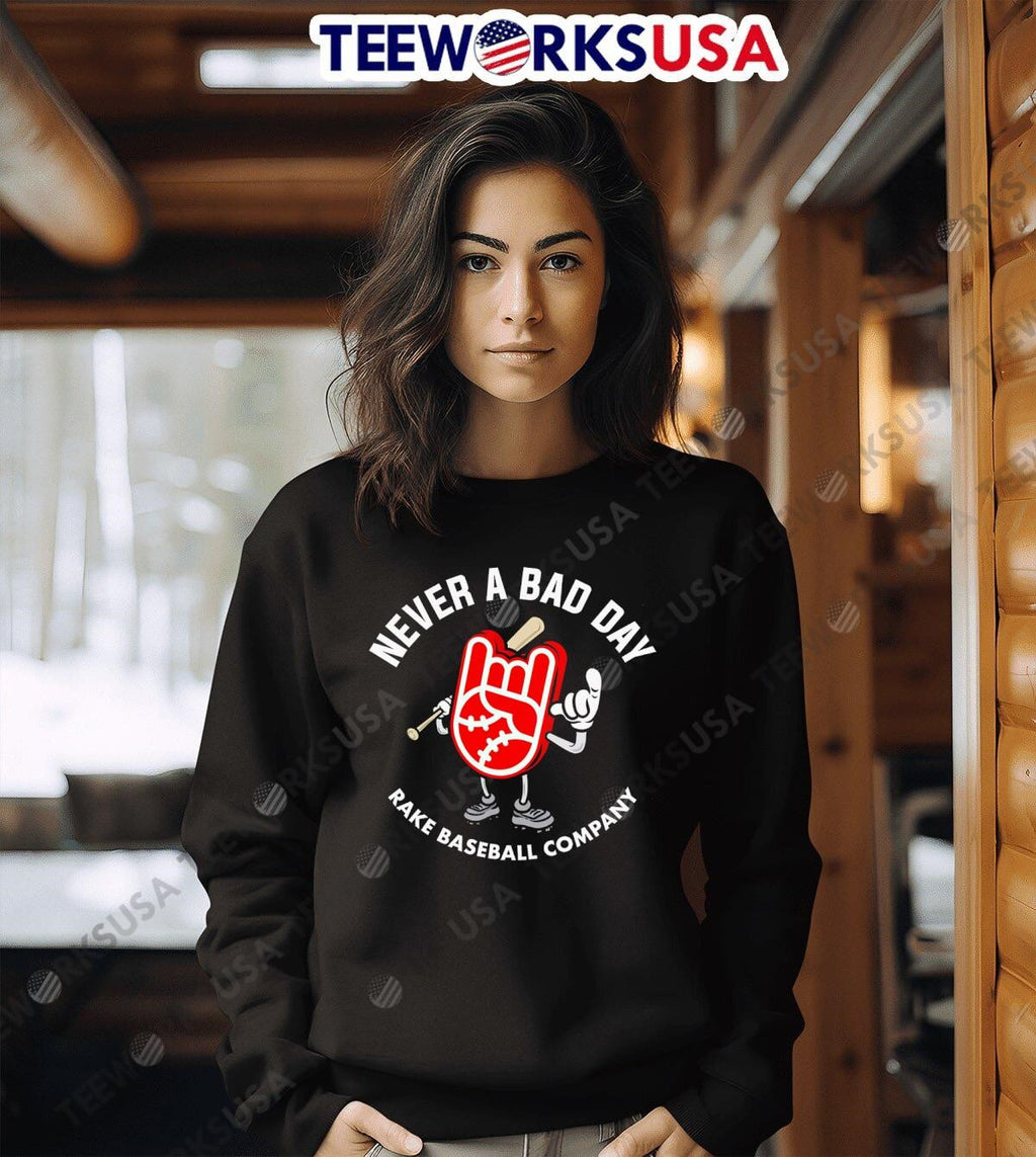 Never A Bad Day Hi baseball - Adult & Kids T-Shirts, Sweatshirts & Hoodies apparel design preview 3