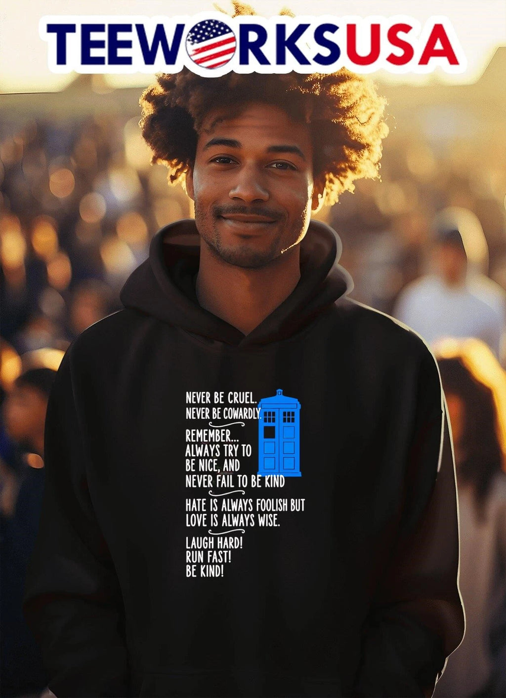 Never Be Cruel Cowardly Remember Always Try to Nice - Adult & Kids T-Shirts, Sweatshirts & Hoodies apparel design preview 2
