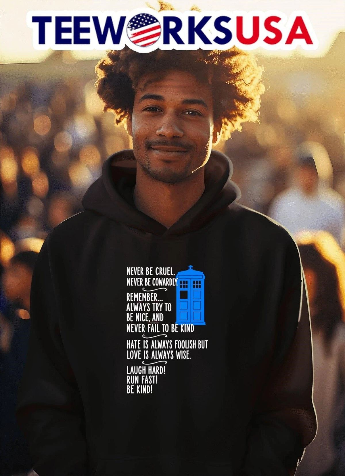 Never Be Cruel Cowardly Remember Always Try to Nice - Adult & Kids T-Shirts, Sweatshirts & Hoodies apparel design preview 2