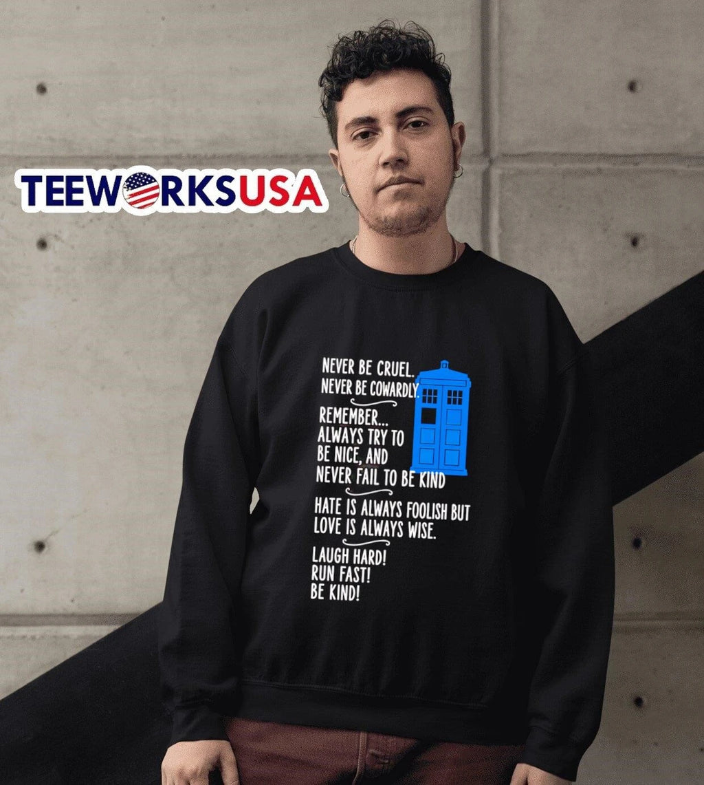 Never Be Cruel Cowardly Remember Always Try to Nice - Adult & Kids T-Shirts, Sweatshirts & Hoodies apparel design preview 6