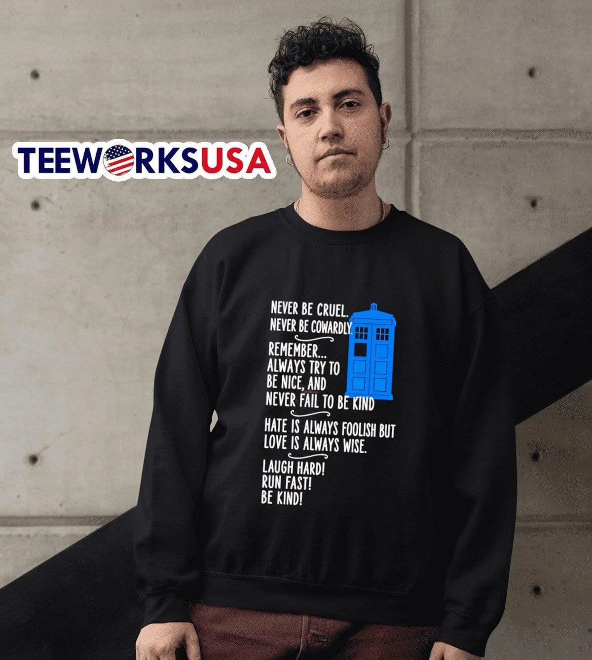Never Be Cruel Cowardly Remember Always Try to Nice - Adult & Kids T-Shirts, Sweatshirts & Hoodies apparel design preview 6
