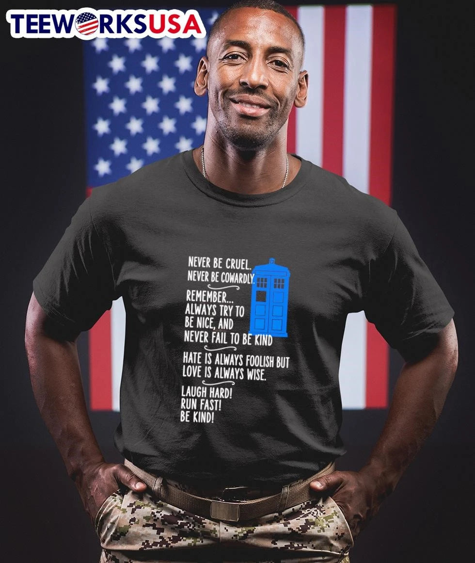 Never Be Cruel Cowardly Remember Always Try to Nice - Adult & Kids T-Shirts, Sweatshirts & Hoodies apparel design preview 1