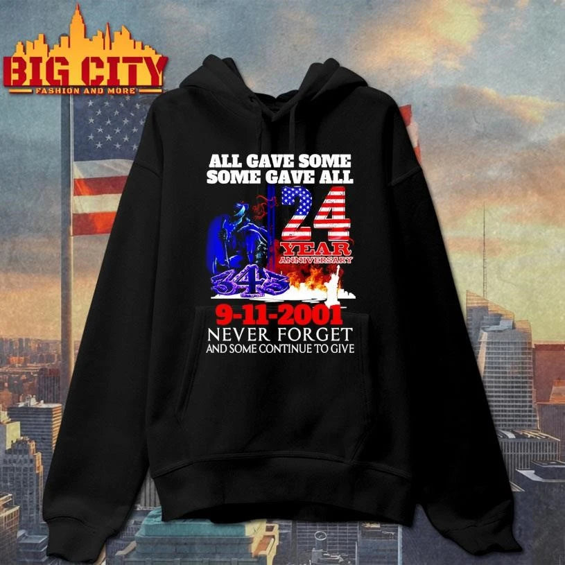 Never Forget 24 Years Anniversary - Adult & Kids T-Shirts, Sweatshirts & Hoodies apparel design preview 2