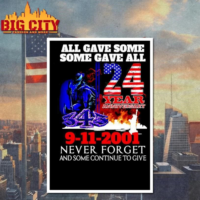 Never Forget 24 Years Anniversary - Adult & Kids T-Shirts, Sweatshirts & Hoodies apparel design preview 4