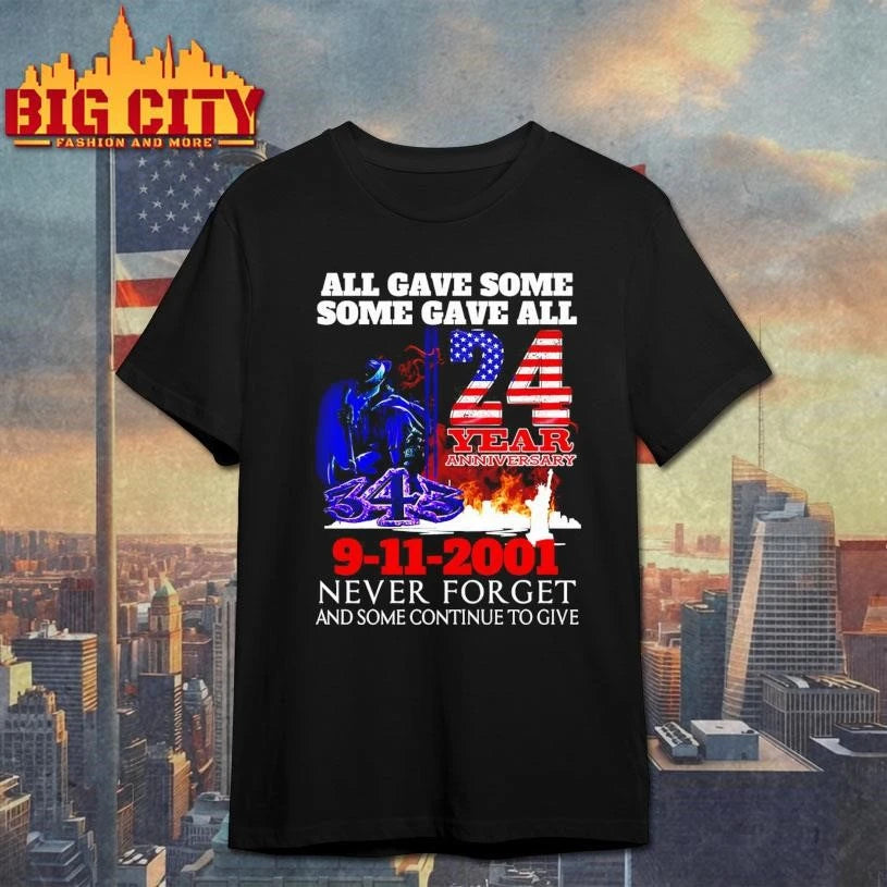 Never Forget 24 Years Anniversary - Adult & Kids T-Shirts, Sweatshirts & Hoodies apparel design preview 1