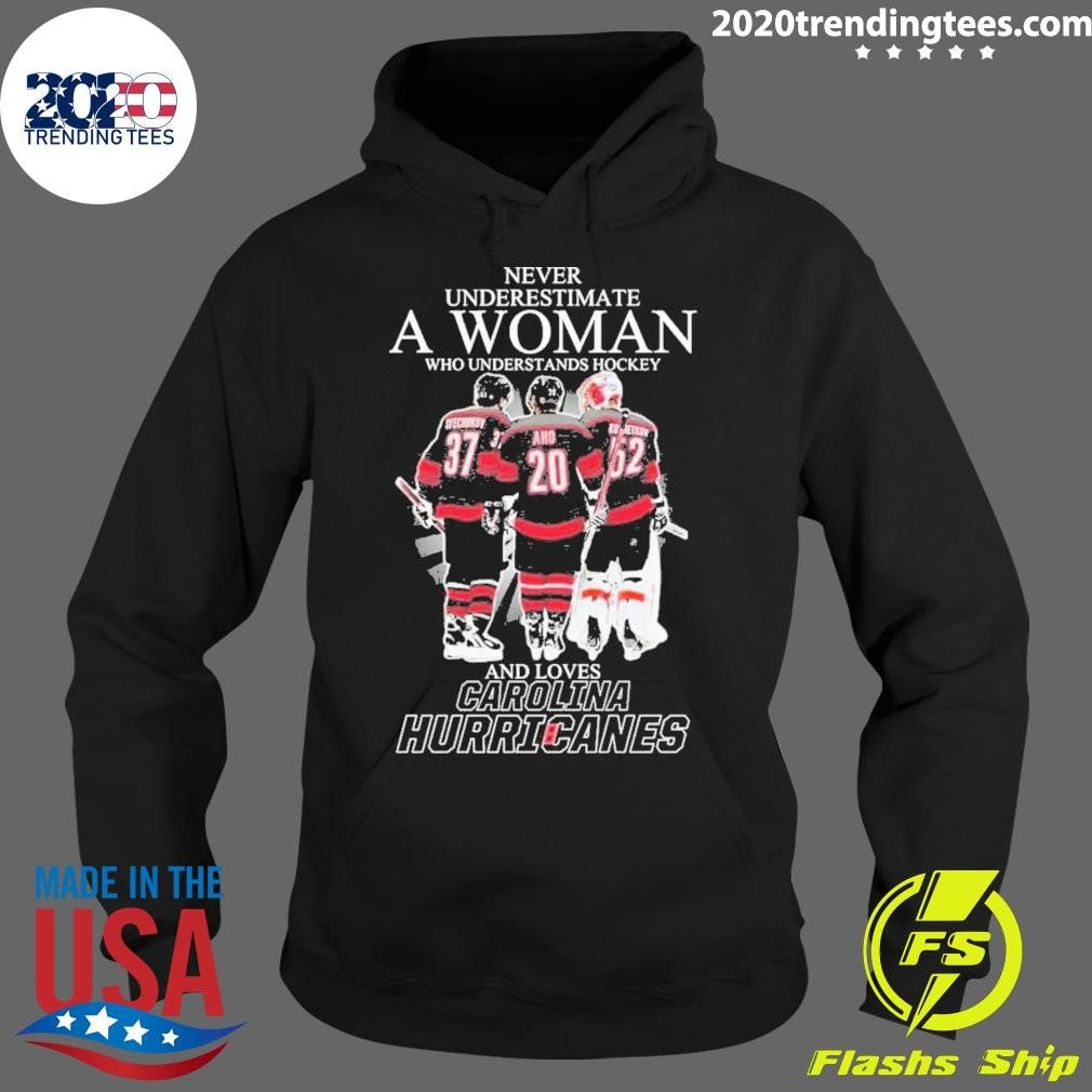 Never Underestimate A Woman Who Understands Hockey - Adult & Kids T-Shirts, Sweatshirts & Hoodies apparel design preview 2