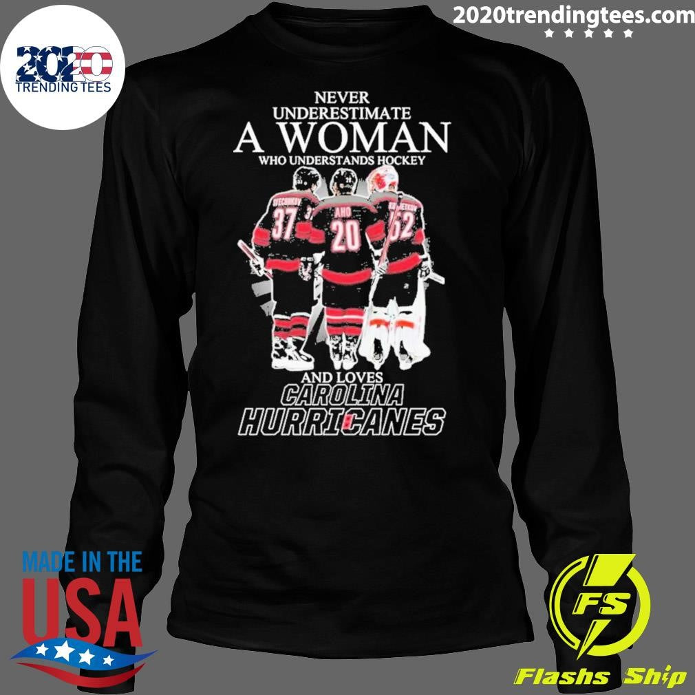 Never Underestimate A Woman Who Understands Hockey - Adult & Kids T-Shirts, Sweatshirts & Hoodies apparel design preview 4