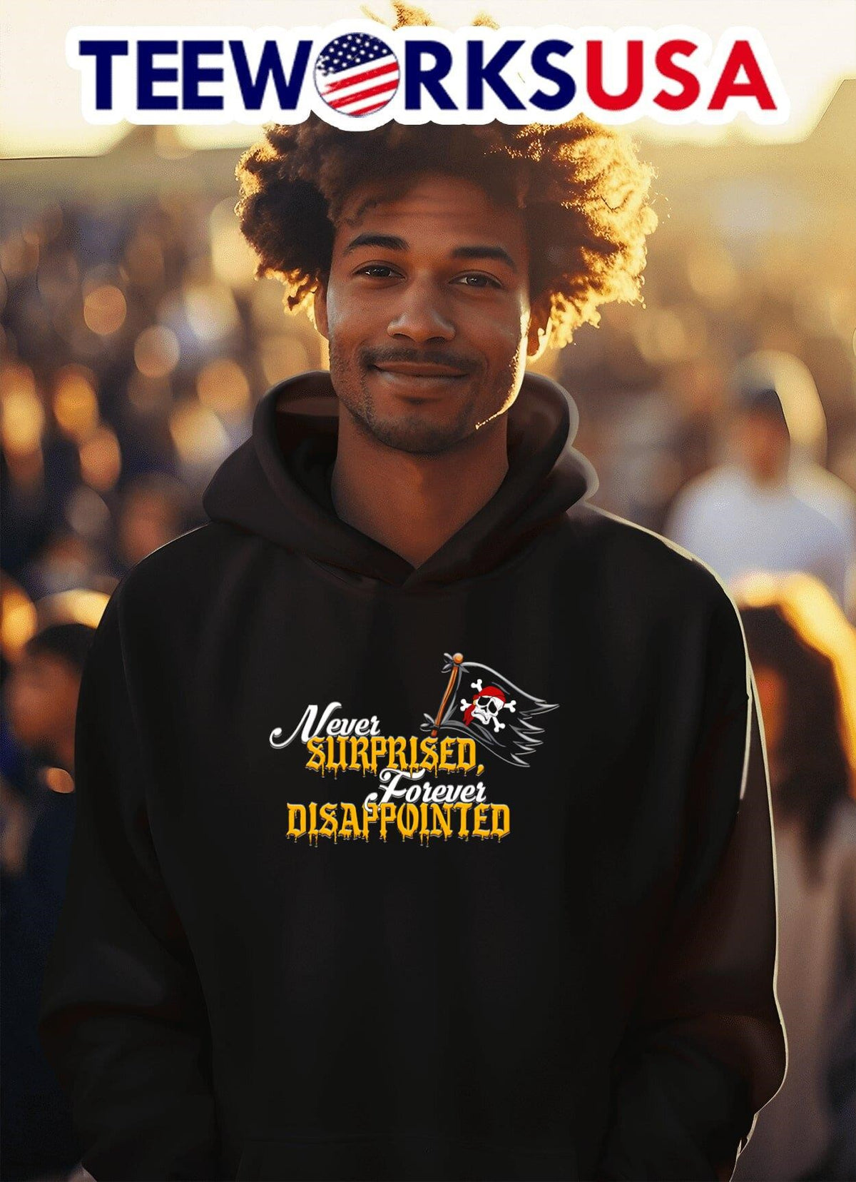 Never surprised forever disappointed - Adult & Kids T-Shirts, Sweatshirts & Hoodies apparel design preview 2
