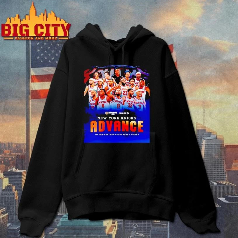 New York Knicks advance to the Eastern Conference - Adult & Kids T-Shirts, Sweatshirts & Hoodies apparel design preview 2
