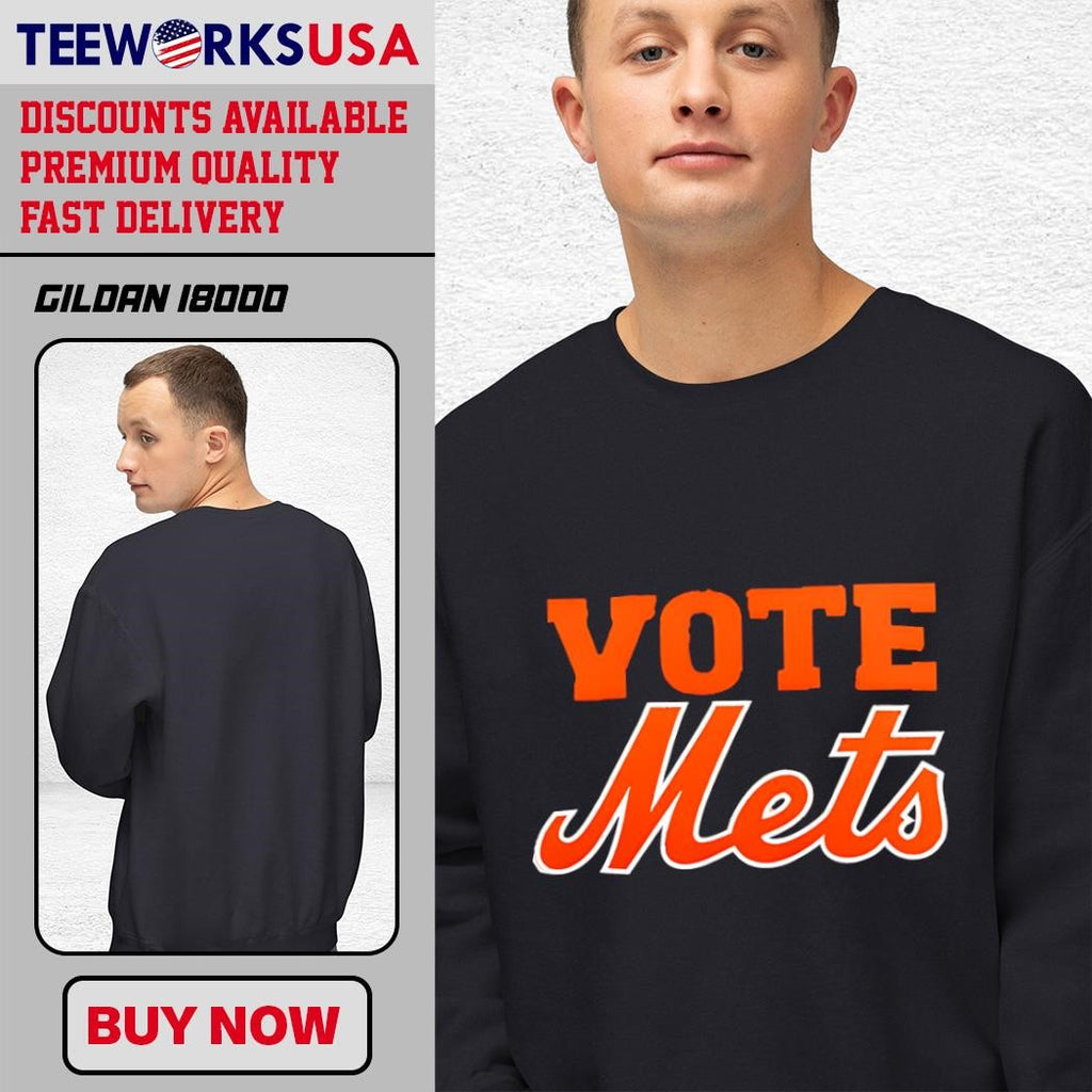 New York Mets Vote - Adult & Kids T-Shirts, Sweatshirts & Hoodies apparel design preview 3