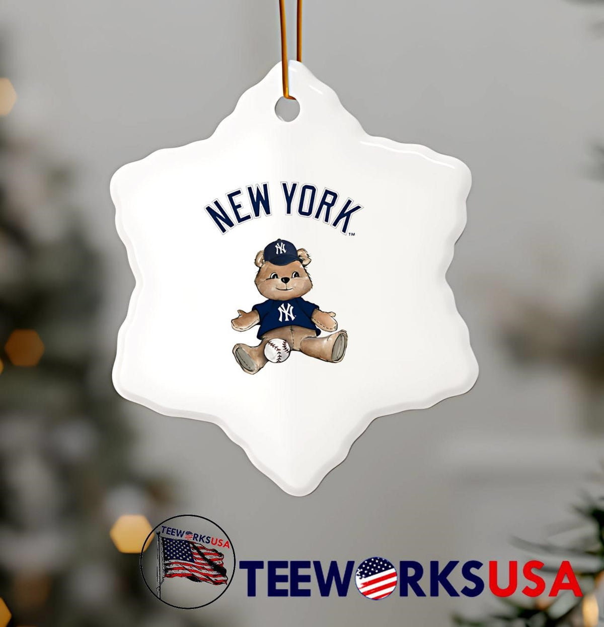 New York Yankees Teddy Bear - Adult & Kids T-Shirts, Sweatshirts & Hoodies apparel design preview 7