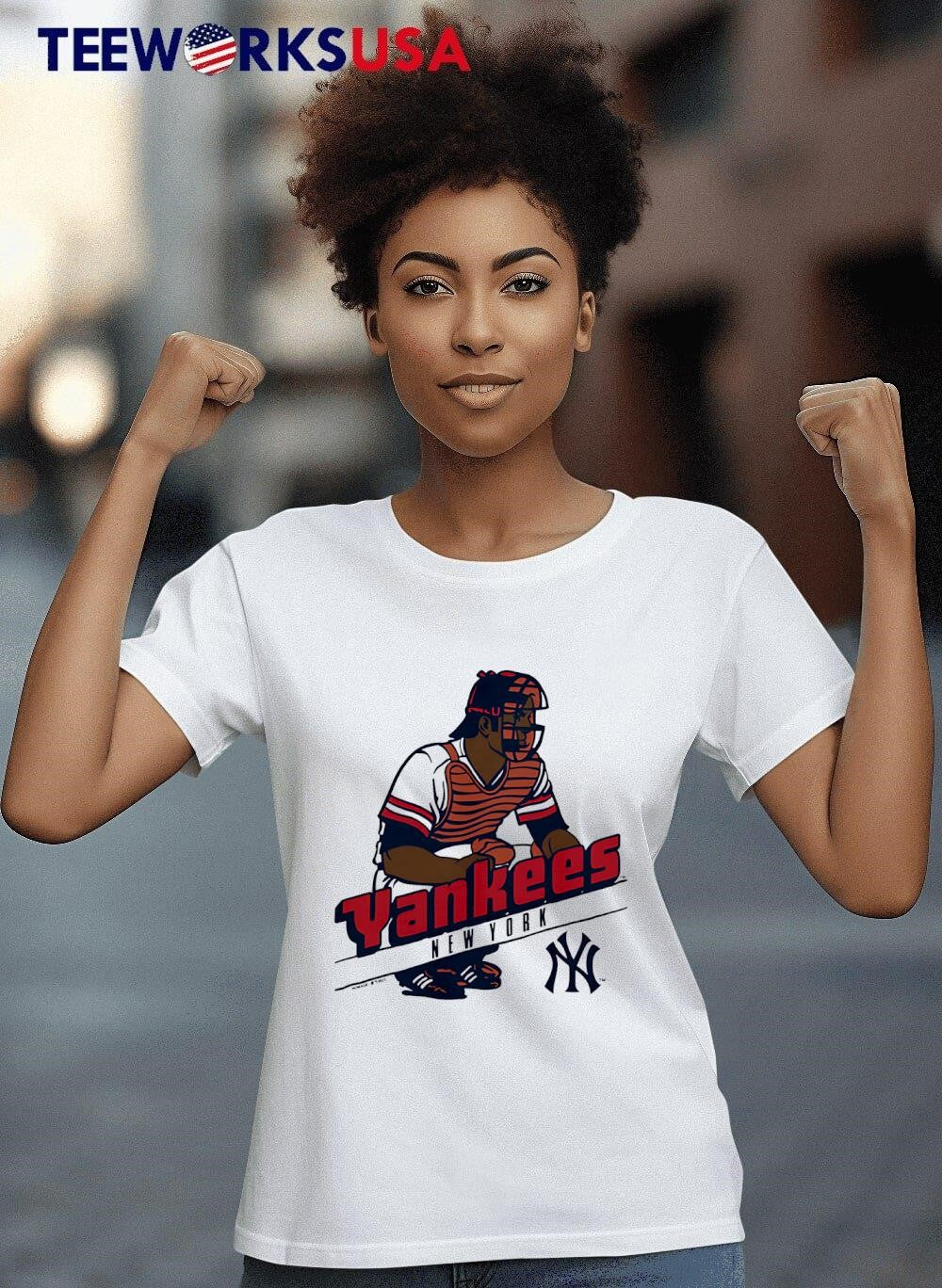 New York Yankees ball catcher - Adult & Kids T-Shirts, Sweatshirts & Hoodies apparel design preview 8
