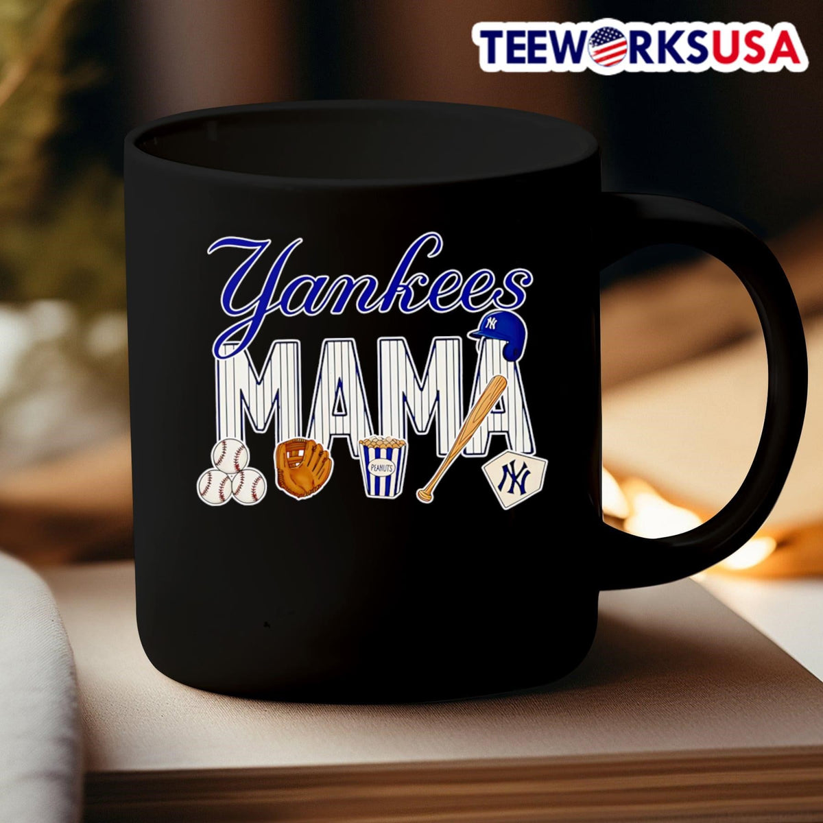 New York Yankees mama baseball - Adult & Kids T-Shirts, Sweatshirts & Hoodies apparel design preview 3