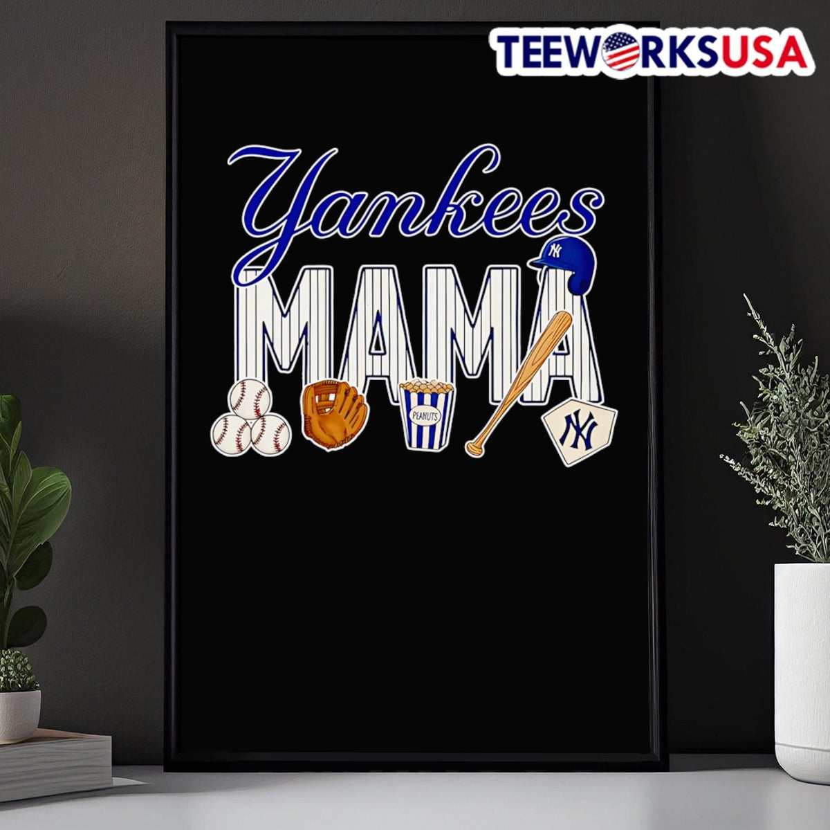 New York Yankees mama baseball - Adult & Kids T-Shirts, Sweatshirts & Hoodies apparel design preview 5