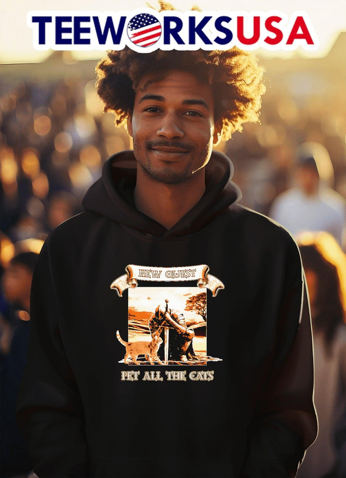 New quest pet all the cats - Adult & Kids T-Shirts, Sweatshirts & Hoodies apparel design preview 2