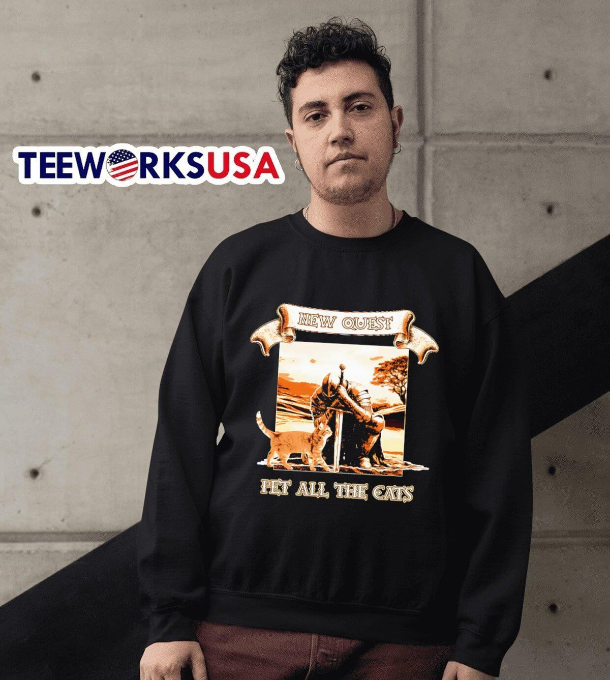 New quest pet all the cats - Adult & Kids T-Shirts, Sweatshirts & Hoodies apparel design preview 6