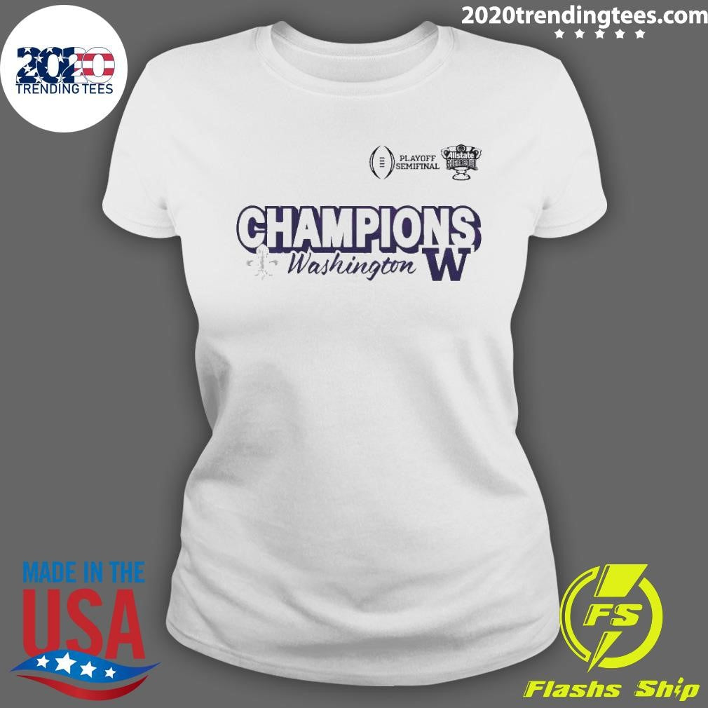 Nice 2024 Sugar Bowl Champions Washington - Adult & Kids T-Shirts, Sweatshirts & Hoodies apparel design preview 3