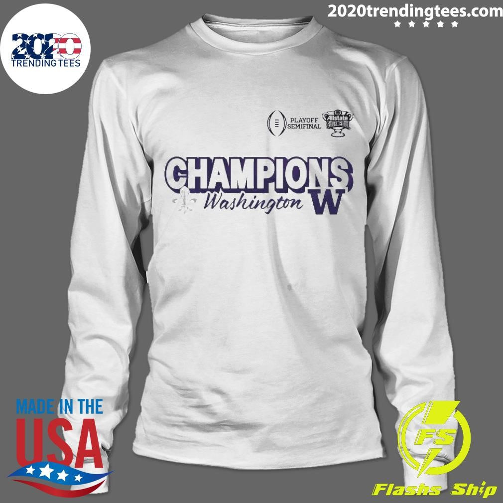 Nice 2024 Sugar Bowl Champions Washington - Adult & Kids T-Shirts, Sweatshirts & Hoodies apparel design preview 4