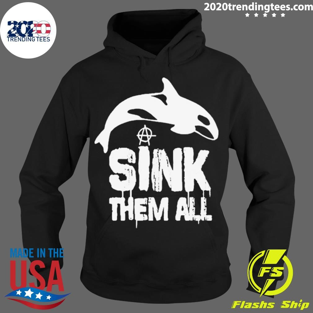 Nice Antifa Memes Sink Em All - Adult & Kids T-Shirts, Sweatshirts & Hoodies apparel design preview 2