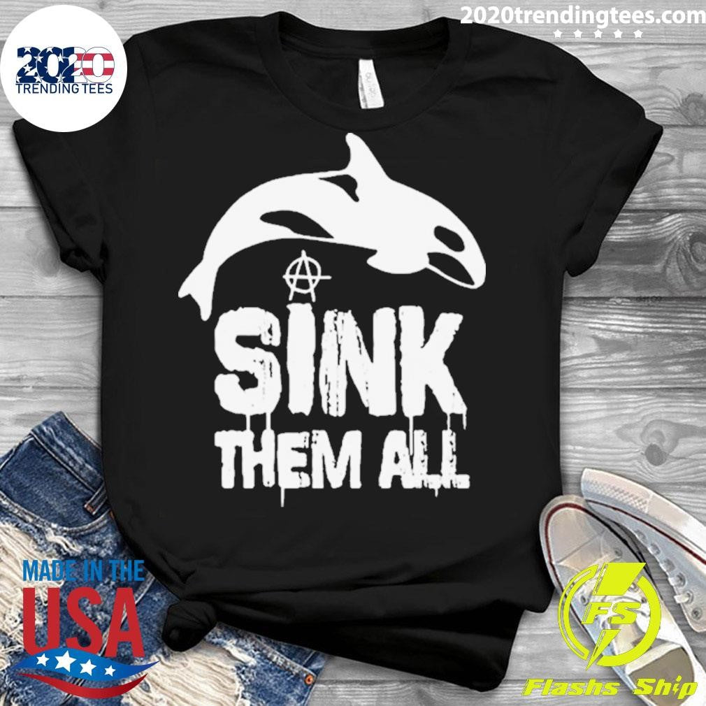 Nice Antifa Memes Sink Em All - Adult & Kids T-Shirts, Sweatshirts & Hoodies apparel design preview 3