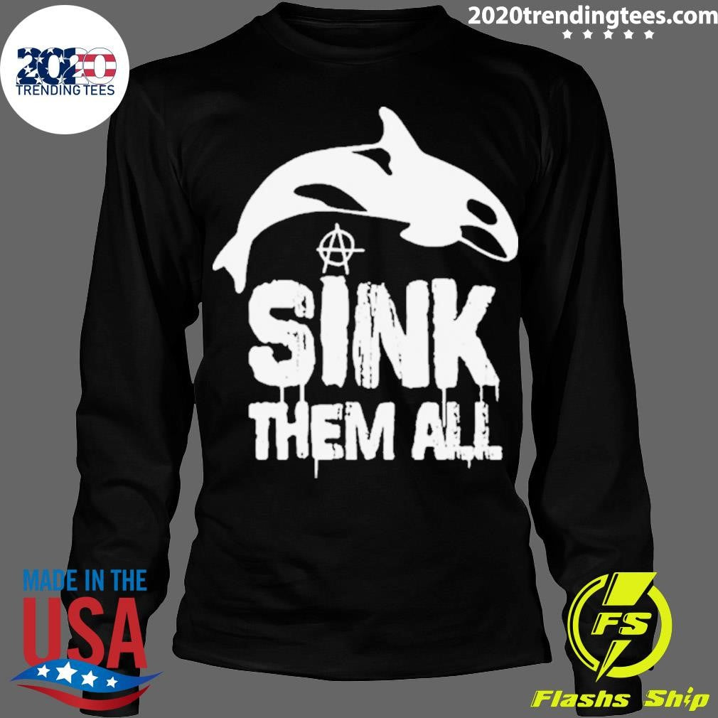 Nice Antifa Memes Sink Em All - Adult & Kids T-Shirts, Sweatshirts & Hoodies apparel design preview 4