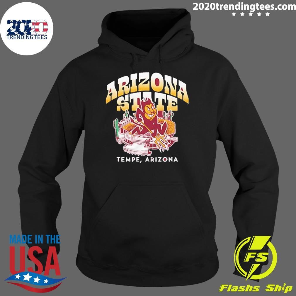 Nice Arizona State Sun Devils Mascot Football Tempe - Adult & Kids T-Shirts, Sweatshirts & Hoodies apparel design preview 2
