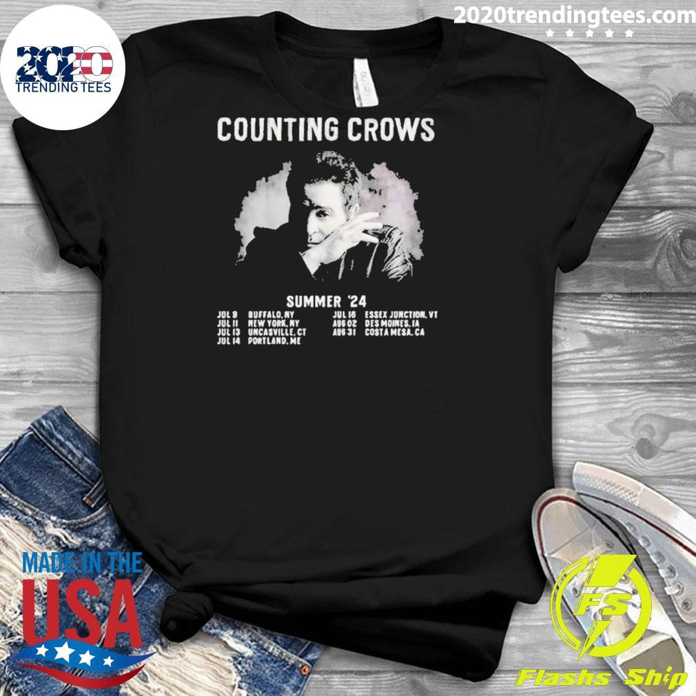 Nice Counting Crows Summer Tour 2024 Performance - Adult & Kids T-Shirts, Sweatshirts & Hoodies apparel design preview 3