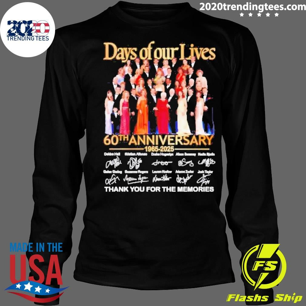 Nice Days Of Our Lives 60th Anniversary 1965 2025 - Adult & Kids T-Shirts, Sweatshirts & Hoodies apparel design preview 4