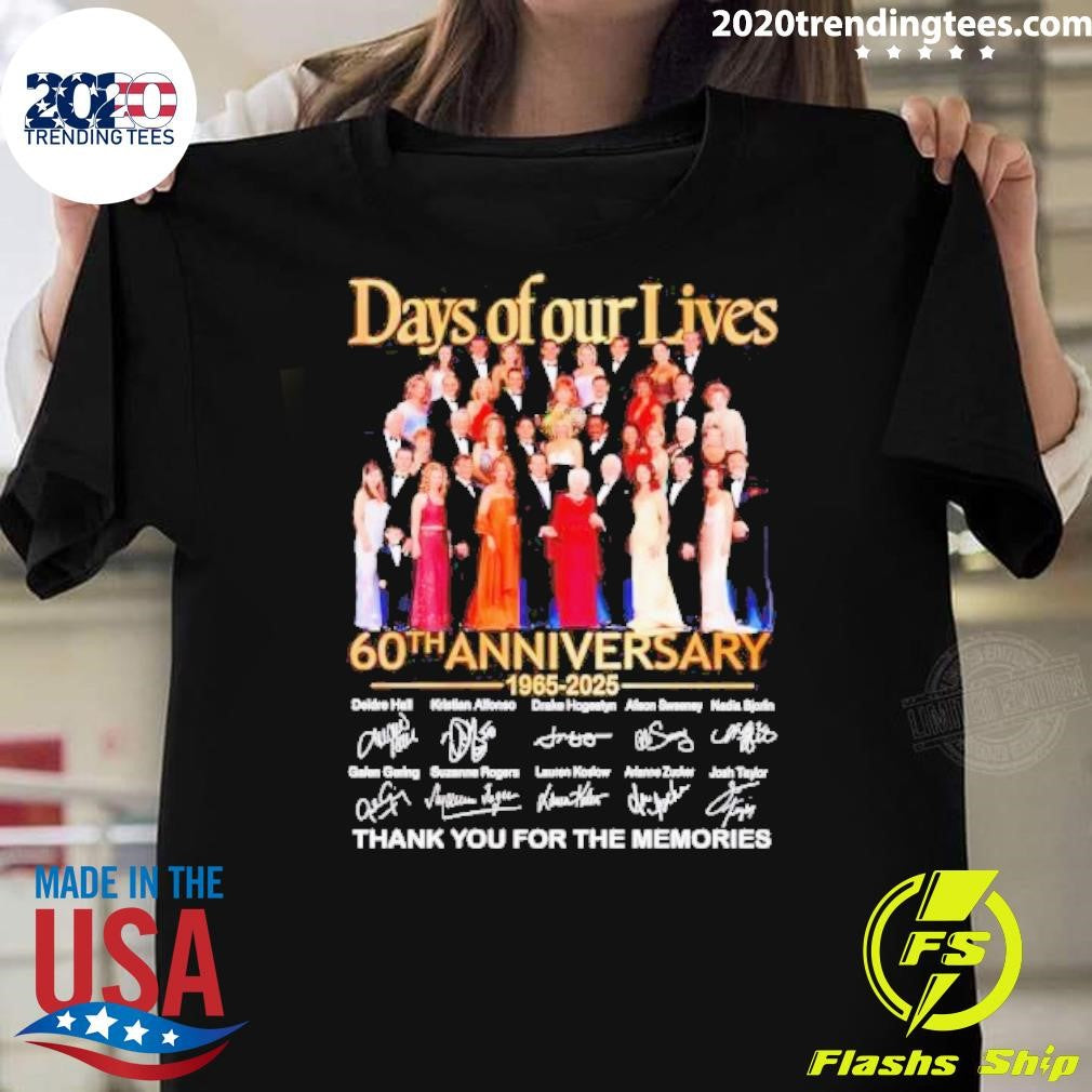 Nice Days Of Our Lives 60th Anniversary 1965 2025 - Adult & Kids T-Shirts, Sweatshirts & Hoodies apparel design preview 1