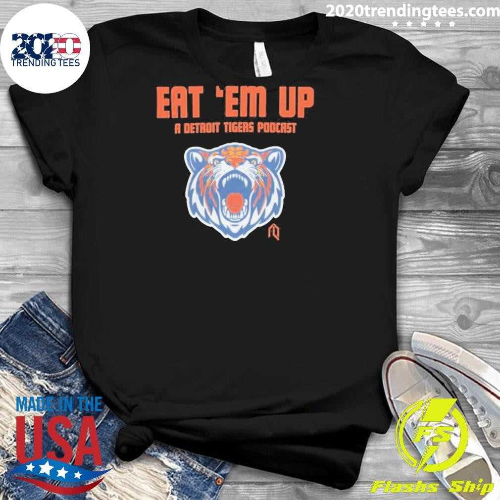 Nice Detroit Tigers Eat 'em Up Pod 2024 - Adult & Kids T-Shirts, Sweatshirts & Hoodies apparel design preview 3