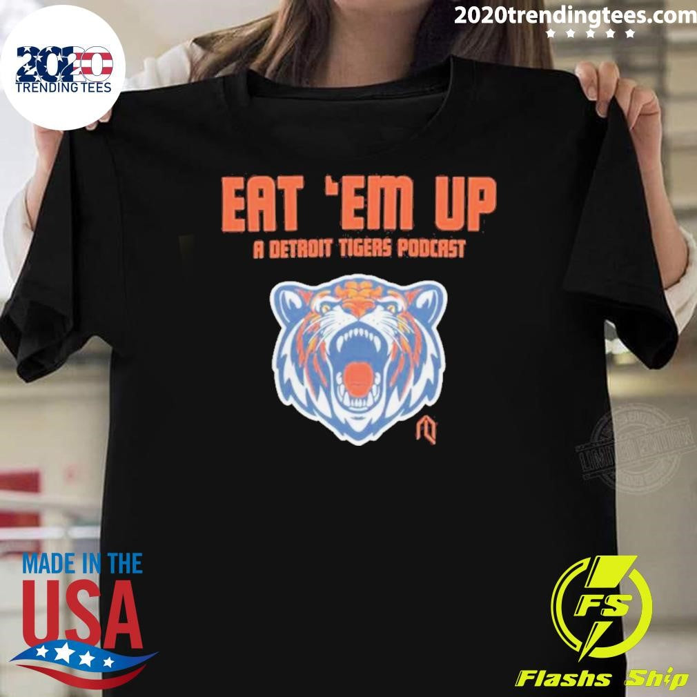 Nice Detroit Tigers Eat 'em Up Pod 2024 - Adult & Kids T-Shirts, Sweatshirts & Hoodies apparel design preview 1