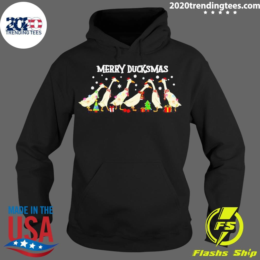 Nice Ducks Merry Ducksmas Christmas - Adult & Kids T-Shirts, Sweatshirts & Hoodies apparel design preview 2